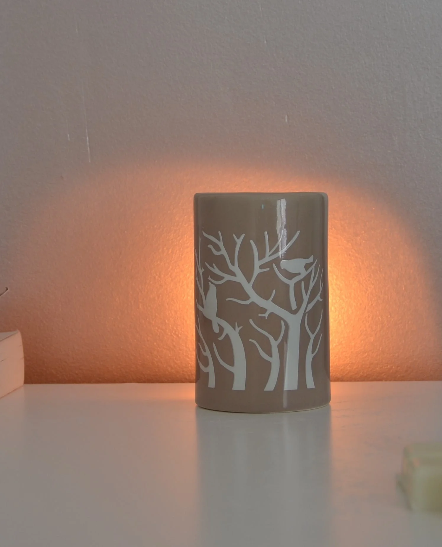 Brule parfum bruleur treebee céramique beige