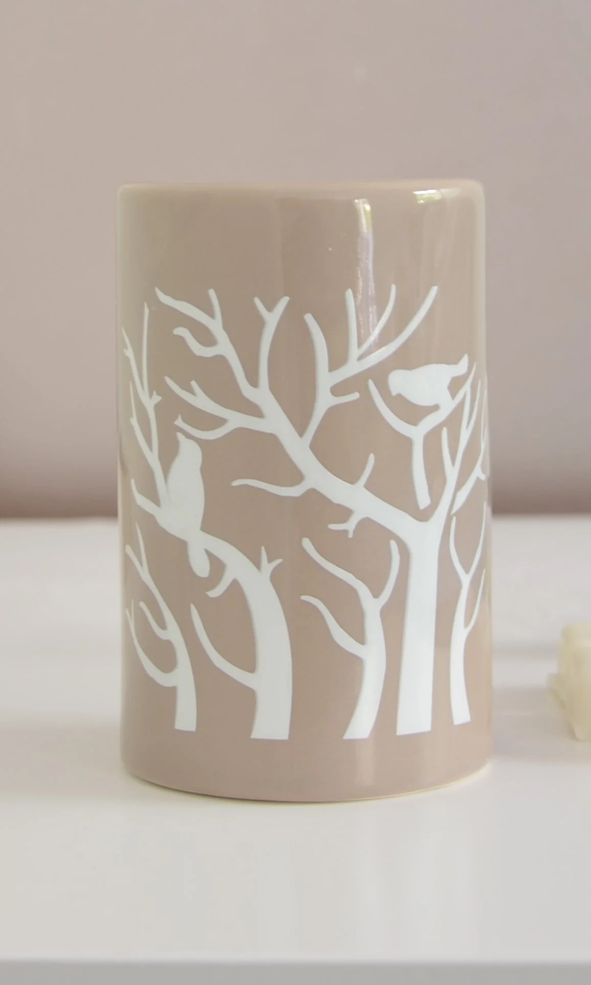 Brule parfum bruleur treebee céramique beige