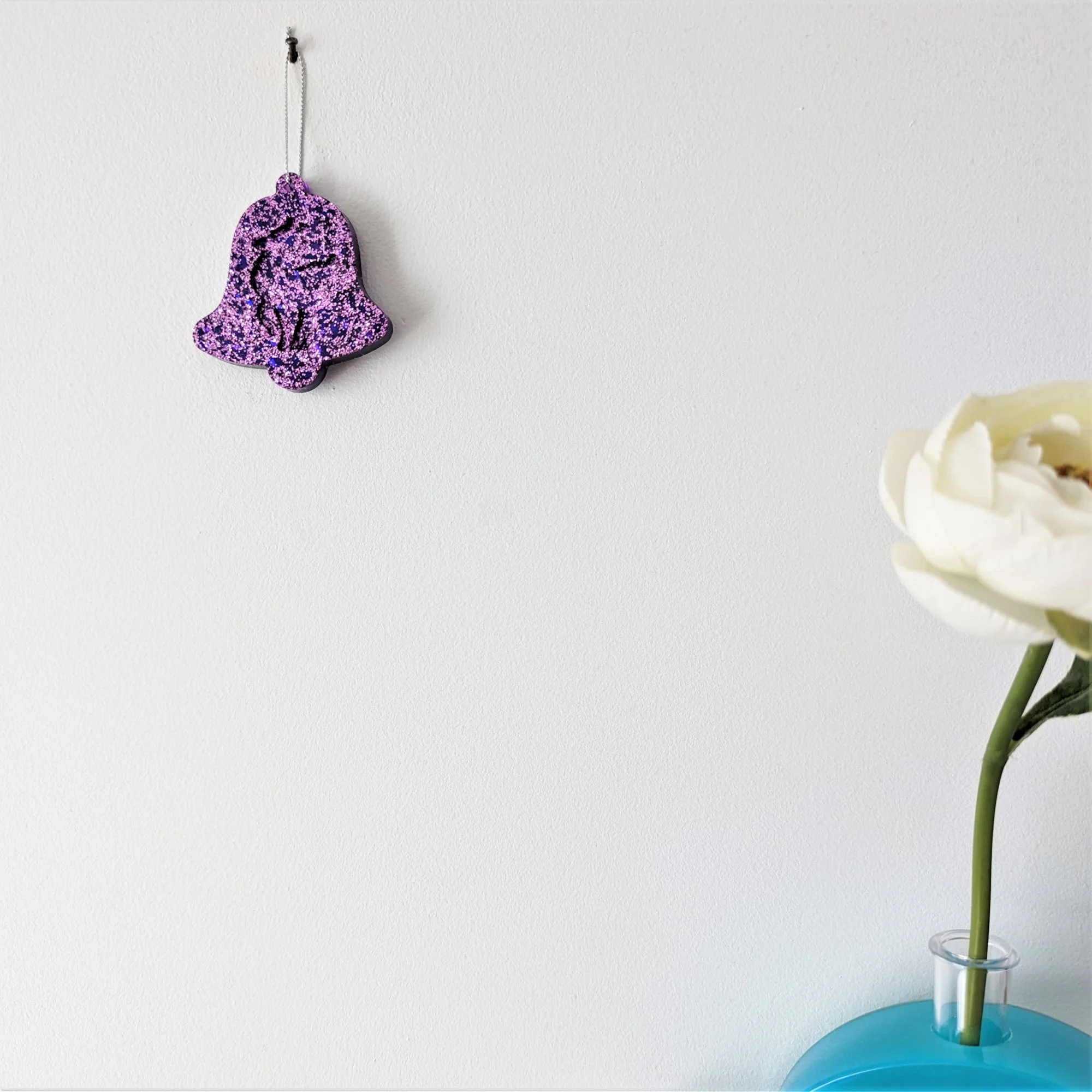 Cloche pailleté violette renne