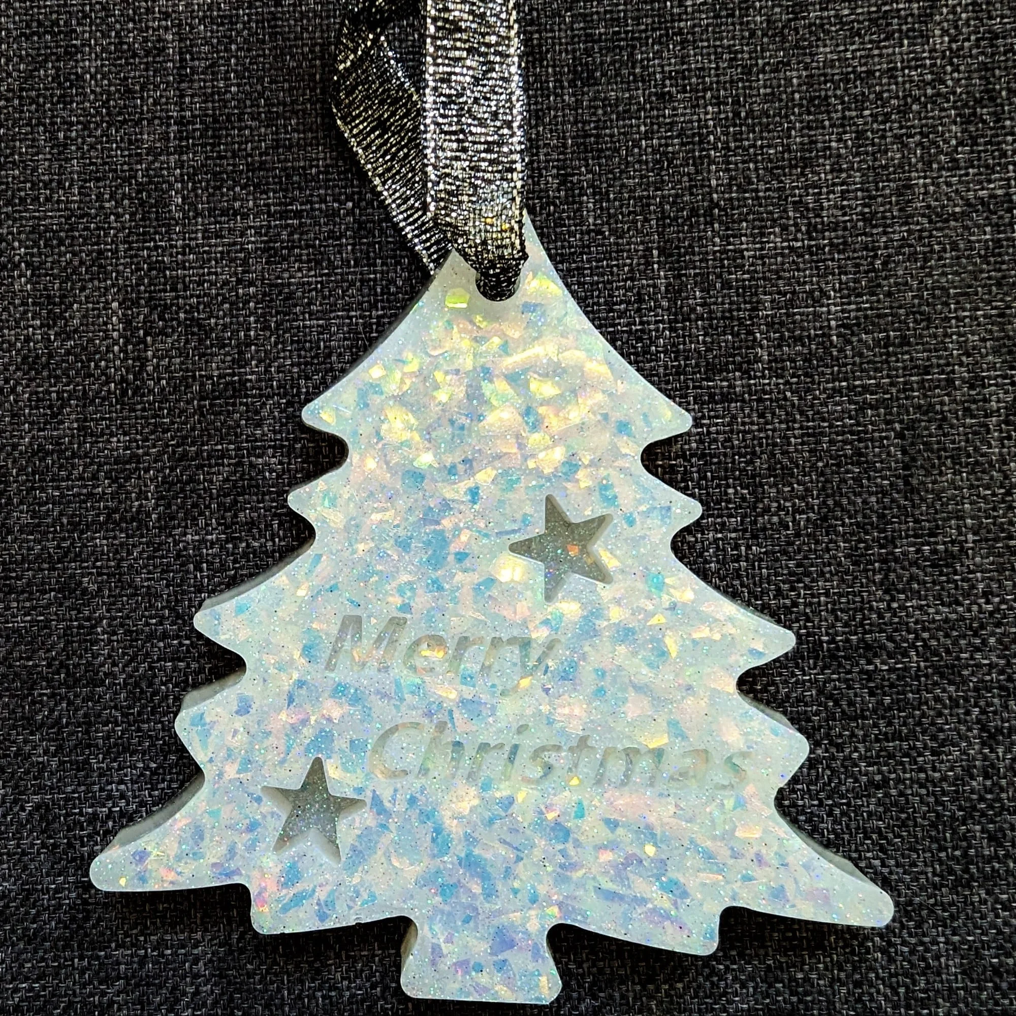 Sapin paillettes holographiques